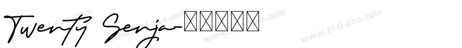 Twenty Senja字体转换